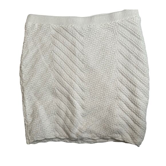 Hollister Y2K Crochet Striped Crop Top Tank and White Mini Skirt Set Boho Sz S - Picture 2 of 10